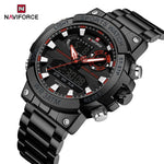 NAVIFORCE Männer Militär Uhr Wasserdichte Armbanduhr Dual Display Quarzuhr Sport Uhr Männliche Große Uhren Männer Relogios Masculino - flohmarkt-deutschland.shop
