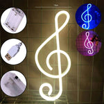 Neonlicht Musiknote LED Wanddeko USB Batterie Bar Nachtlicht - flohmarkt-deutschland.shop