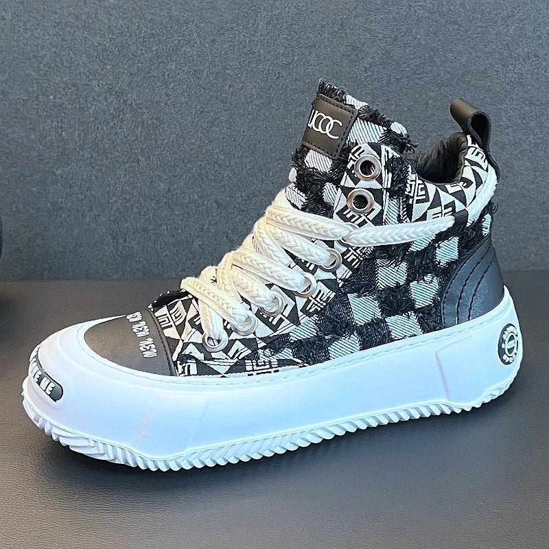 Neuankömmling Männer Mode lässig Stiefeletten Herbst Winter Luxus Designer Jugend Trend dicken Boden Street Style Turnschuhe - flohmarkt-deutschland.shop