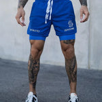 NEUE 2-IN-1 Sport Laufen Lässige Atmungsaktive Shorts Männer Doppel-deck Jogging Quick Dry GYM Shorts Fitness Workout männer Shorts - flohmarkt-deutschland.shop