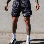 NEUE 2-IN-1 Sport Laufen Lässige Atmungsaktive Shorts Männer Doppel-deck Jogging Quick Dry GYM Shorts Fitness Workout männer Shorts - flohmarkt-deutschland.shop
