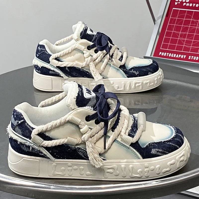Neue Ankunft Designer Straße Sneaker Herrenmode Sportschuhe Mann Graffiti Persönlichkeit Sneaker Fancy Skateboard Hip Hop Schuhe - flohmarkt-deutschland.shop