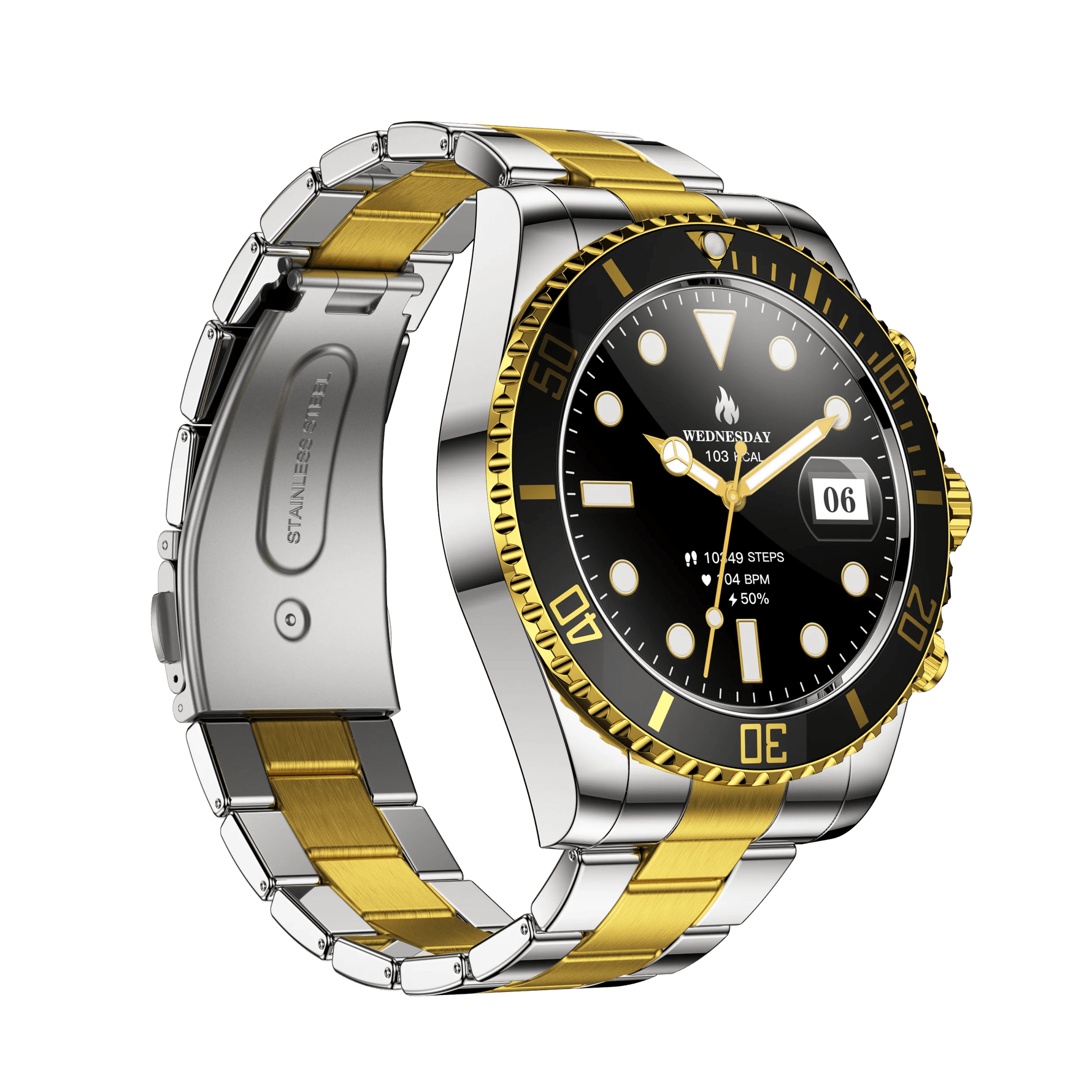 Neue DM18 Smartwatch, Green Submariner Premium Herren-Smartwatch Luxus Bluetooth-Telefonie Sport Fitness IP68 wasserdichte Uhr - flohmarkt-deutschland.shop