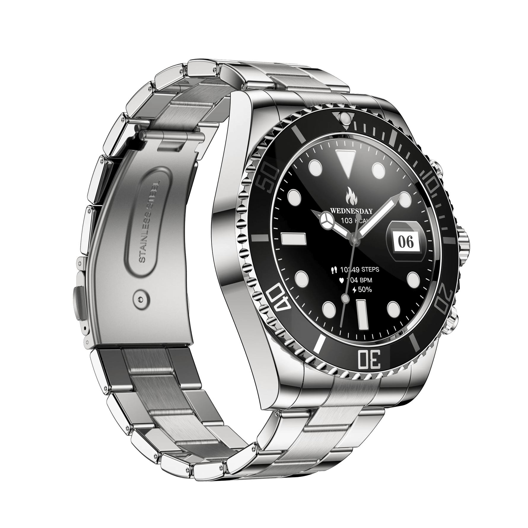 Neue DM18 Smartwatch, Green Submariner Premium Herren-Smartwatch Luxus Bluetooth-Telefonie Sport Fitness IP68 wasserdichte Uhr - flohmarkt-deutschland.shop