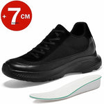 Neue Herren Multi-Material-Splicing-Elevator-Schuhe 7CM Unsichtbare Höhenerhöhung Freizeitschuhe Atmungsaktiv Leichtgewichtig Dicke Sohle - flohmarkt-deutschland.shop