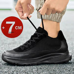 Neue Herren Multi-Material-Splicing-Elevator-Schuhe 7CM Unsichtbare Höhenerhöhung Freizeitschuhe Atmungsaktiv Leichtgewichtig Dicke Sohle - flohmarkt-deutschland.shop