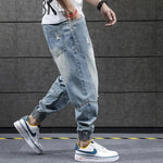 neue Hip Hop Harem Jeans Hosen Männer Lose Jogger Denim Casual Jogginghose Korea Knöchel Länge Hosen Streetwear Männliche Kleidung - flohmarkt-deutschland.shop