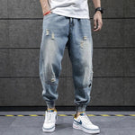 neue Hip Hop Harem Jeans Hosen Männer Lose Jogger Denim Casual Jogginghose Korea Knöchel Länge Hosen Streetwear Männliche Kleidung - flohmarkt-deutschland.shop
