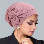 Neue Muslimische Frauen Innere Hijab Hut Bowknot Turban Indische Motorhaube Kopftuch Mützen Haarausfall Kopf Wrap Chemo Kappe Turbante Mujer - flohmarkt-deutschland.shop