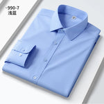 Neue Qualität Anti-Falten Männer Hemd Lange Ärmel Kleid Shirts Für Männer Slim Fit Camisa Social Business Weiß büro Hemd 4XL 5XL - flohmarkt-deutschland.shop