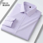 Neue Qualität Anti-Falten Männer Hemd Lange Ärmel Kleid Shirts Für Männer Slim Fit Camisa Social Business Weiß büro Hemd 4XL 5XL - flohmarkt-deutschland.shop