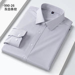 Neue Qualität Anti-Falten Männer Hemd Lange Ärmel Kleid Shirts Für Männer Slim Fit Camisa Social Business Weiß büro Hemd 4XL 5XL - flohmarkt-deutschland.shop
