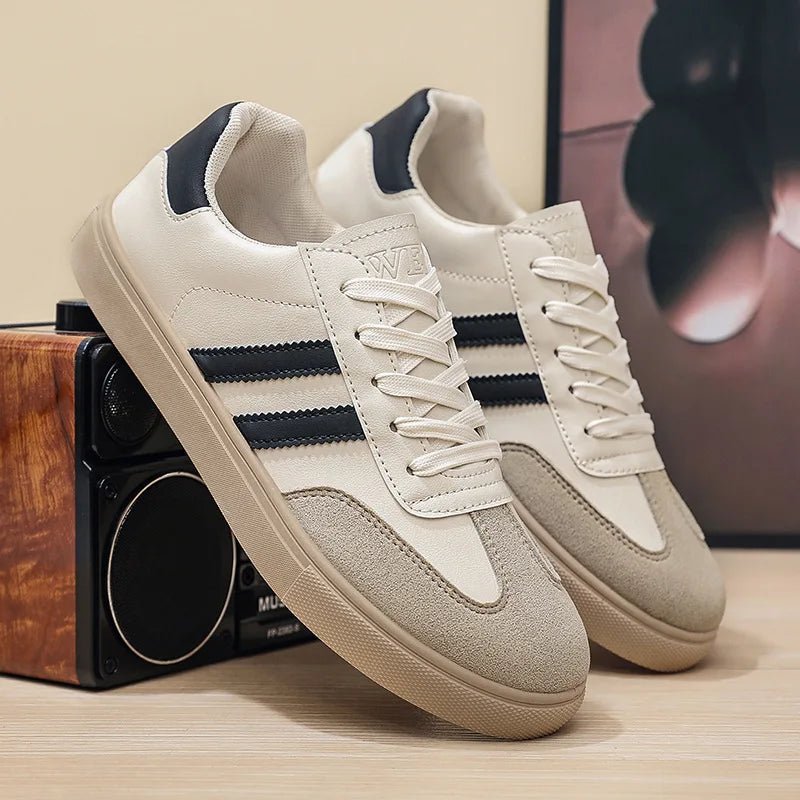 Neue Retro-Herren-Freizeitsportschuhe, rutschfeste weiße Schuhe, Boardschuhe, Schuh der deutschen Armee - flohmarkt-deutschland.shop