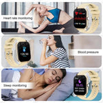 Neue Smartwatch 2,01 Zoll HD-Display Antwort Anruf machen Nachricht Vorschau Sportmodi Smartwatch DIY Zifferblatt Wettervorhersage Männer Frauen - flohmarkt-deutschland.shop