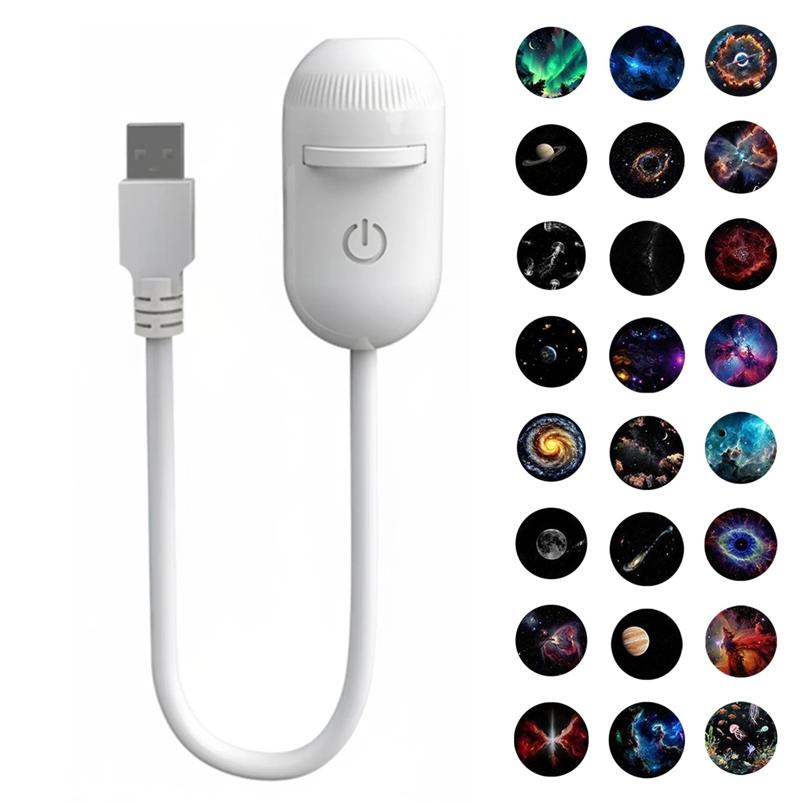 NEW 2-in-1 Mini Galaxy Star Projector Night Light Dual Use HD Romantic Ambient Lamp USB Powered for Car Interior & Bedroom Decor - flohmarkt-deutschland.shop