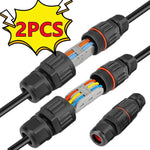 New 2/1PC IP68 Waterproof Joint Wire Quick Connection Connector 2/3 Pin Solder Less LED Lamp Wiring Outdoor Rainproof Terminal - flohmarkt-deutschland.shop