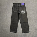 New Always Jeans High quality Printed Embroidery Straight Jeans Black Pants Men Jeans Printing Trend Street Wear AlwaysJeans Men - flohmarkt-deutschland.shop