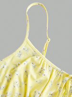 New fashion floral elegant sleeveless thin strap camisole dress - flohmarkt-deutschland.shop