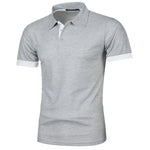 New Mens Short Sleeve Polo Shirt Solid Color Streetwear Lightweight Lapel Tshirts for Men Summer Jogging Sport Tops - flohmarkt-deutschland.shop