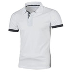 New Mens Short Sleeve Polo Shirt Solid Color Streetwear Lightweight Lapel Tshirts for Men Summer Jogging Sport Tops - flohmarkt-deutschland.shop