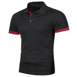New Mens Short Sleeve Polo Shirt Solid Color Streetwear Lightweight Lapel Tshirts for Men Summer Jogging Sport Tops - flohmarkt-deutschland.shop