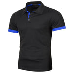 New Mens Short Sleeve Polo Shirt Solid Color Streetwear Lightweight Lapel Tshirts for Men Summer Jogging Sport Tops - flohmarkt-deutschland.shop