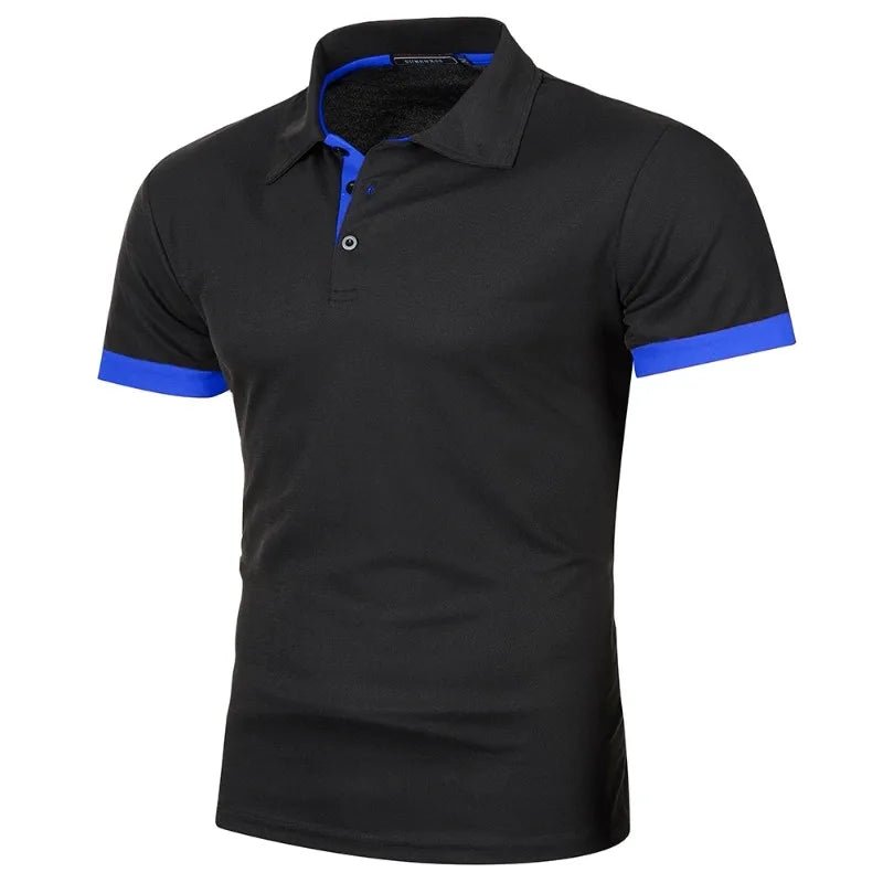 New Mens Short Sleeve Polo Shirt Solid Color Streetwear Lightweight Lapel Tshirts for Men Summer Jogging Sport Tops - flohmarkt-deutschland.shop