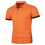 New Mens Short Sleeve Polo Shirt Solid Color Streetwear Lightweight Lapel Tshirts for Men Summer Jogging Sport Tops - flohmarkt-deutschland.shop