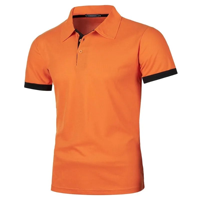 New Mens Short Sleeve Polo Shirt Solid Color Streetwear Lightweight Lapel Tshirts for Men Summer Jogging Sport Tops - flohmarkt-deutschland.shop
