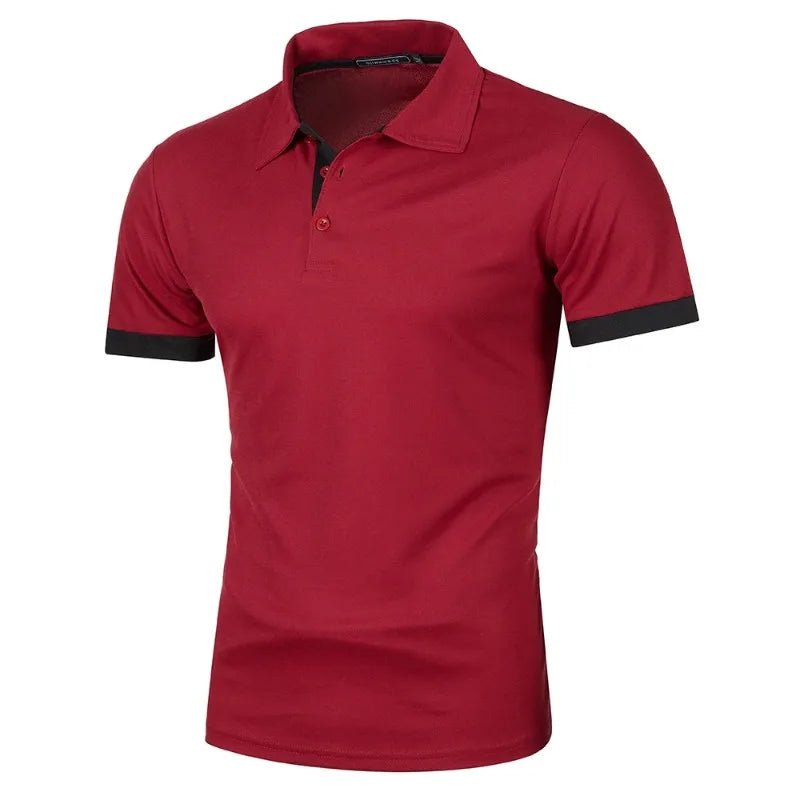 New Mens Short Sleeve Polo Shirt Solid Color Streetwear Lightweight Lapel Tshirts for Men Summer Jogging Sport Tops - flohmarkt-deutschland.shop