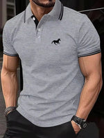 New Men's T-shirt Classic Short sleeved Polo Shirt Summer Top Casual T-shirt Button Lapel Super Large S-3XL Casual Polo Shirt - flohmarkt-deutschland.shop