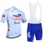 New UAE Cycling Jersey White TOTAL Team Bike Jersey Shorts Set Men Women Quick dry Ropa Ciclismo Pro Bicycle T-Shirt Clothing - flohmarkt-deutschland.shop