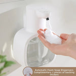 New Wall Mounted Automatic Soap Dispenser Foam Smart Hand Washing Machine 500ml Liquid Rechargeable Bathroom Induction Sensor - flohmarkt-deutschland.shop