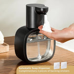 New Wall Mounted Automatic Soap Dispenser Foam Smart Hand Washing Machine 500ml Liquid Rechargeable Bathroom Induction Sensor - flohmarkt-deutschland.shop