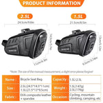 NEWBOLER 1.5L/2.5L Waterproof Bicycle Saddle Bag MTB Road Bike Saddlebags Reflective Striped Bicycle Tool Bag MTB Accessories - flohmarkt-deutschland.shop