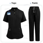 Niaahinn Scrub Surgical Uniforms Medical Clothing for Women Hot Sell Multi-color Veterinary Pet Hospital Dental Clinic Work Wear - flohmarkt-deutschland.shop