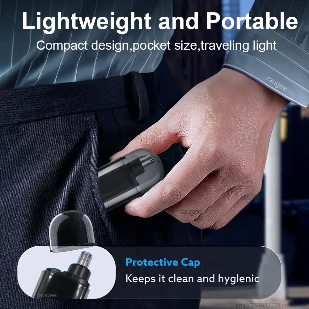 Nose Hair Trimmer Rechargeable Electric Nose Hair Remover Men Eyebrow Hair Shaving Razor Mini Pocket Portable Nose Hair Clipper - flohmarkt-deutschland.shop