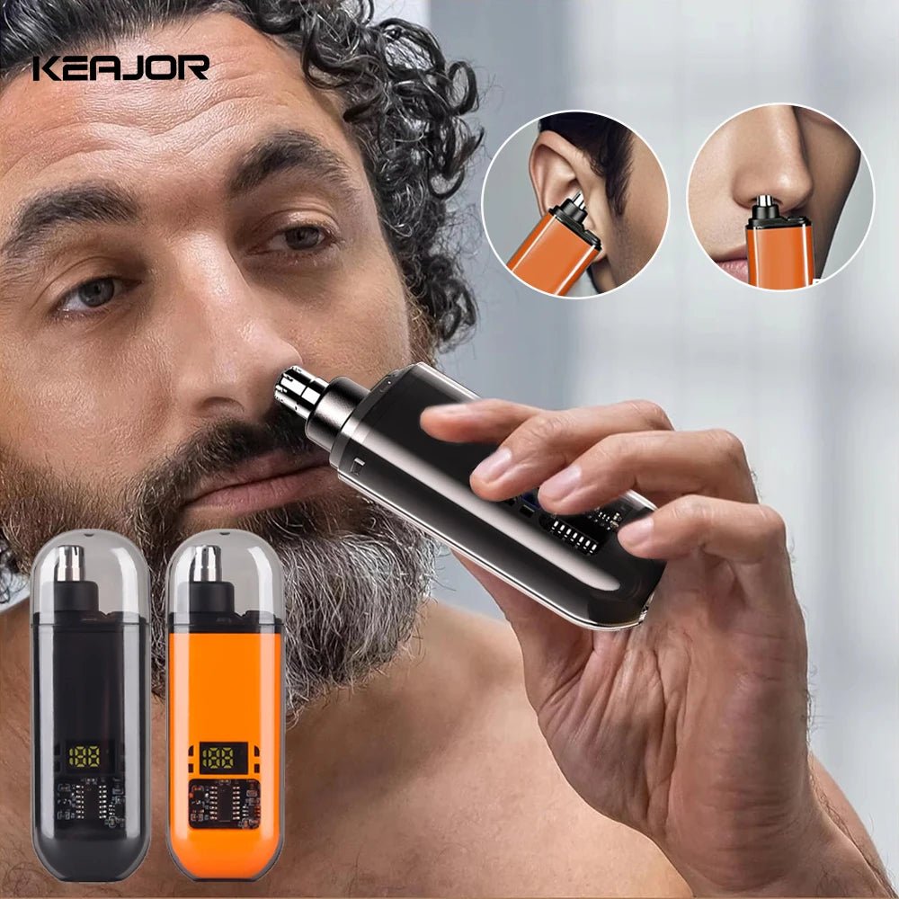 Nose Hair Trimmer Rechargeable Electric Nose Hair Remover Men Eyebrow Hair Shaving Razor Mini Pocket Portable Nose Hair Clipper - flohmarkt-deutschland.shop
