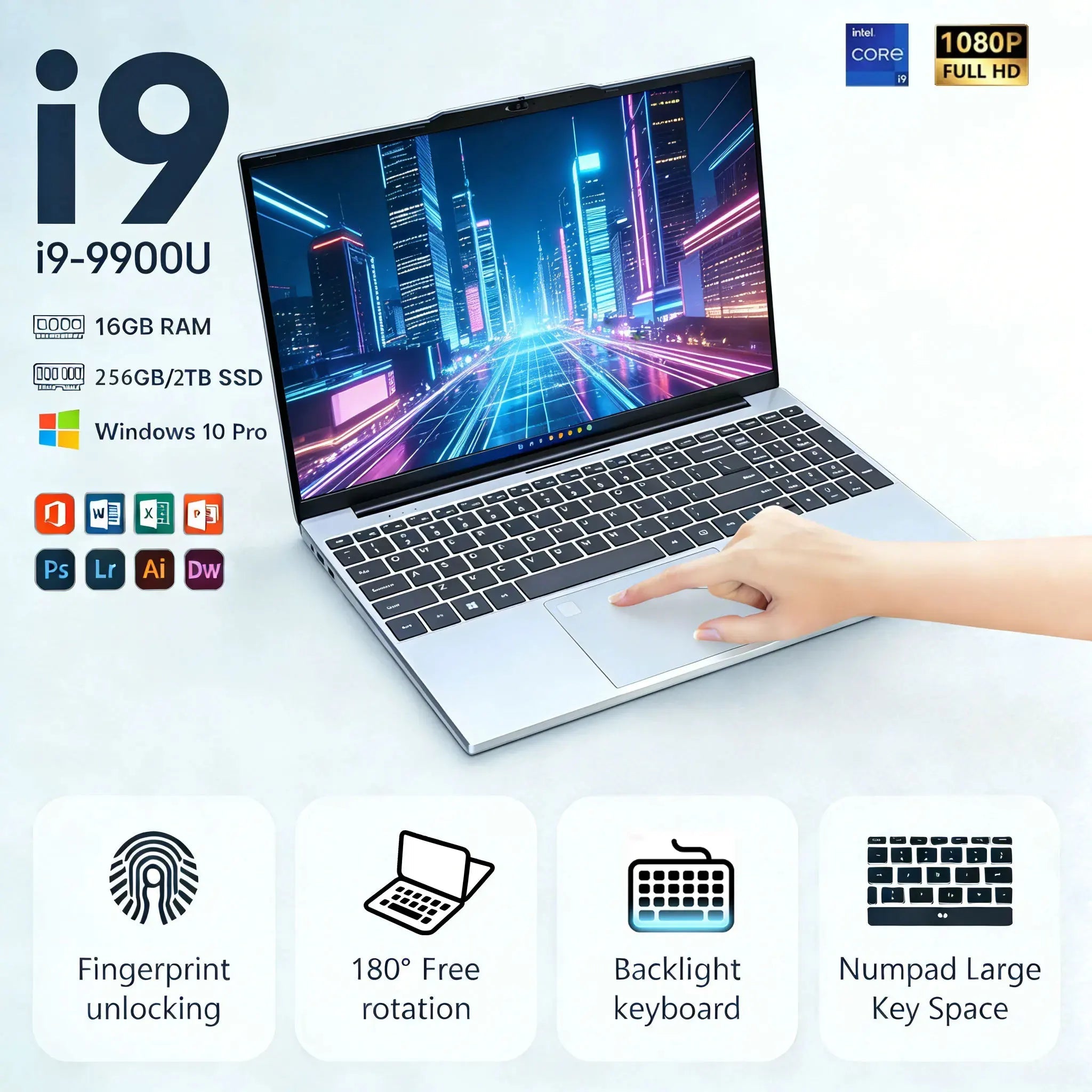 Notebook 15,6 Zoll Intel Core i9 16GB RAM 1TB SSD Windows 11 - flohmarkt-deutschland.shop
