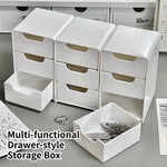 NovaFlex Drei-Stufiger Drawer-Style Aufbewahrungsbox Desktop Organizer Kosmetik Schmuck Büro Snacks - Platzsparend - flohmarkt-deutschland.shop