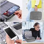 NovaTech Reise Kabeltasche - Wasserdicht Und Tragbar Für USB Datenkabel Ladegerät Elektronik Zubehör - flohmarkt-deutschland.shop