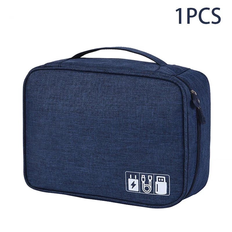 NovaTech Reise Kabeltasche - Wasserdicht Und Tragbar Für USB Datenkabel Ladegerät Elektronik Zubehör - flohmarkt-deutschland.shop