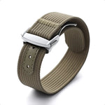Nylon-Canvas-Armbänder für Tudor für Rolex 20 mm Faltschließe, gerippte Nylon-Armbänder, universeller Sport-Armbandgürtel für Herren und Damen - flohmarkt-deutschland.shop