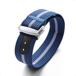 Nylon-Canvas-Armbänder für Tudor für Rolex 20 mm Faltschließe, gerippte Nylon-Armbänder, universeller Sport-Armbandgürtel für Herren und Damen - flohmarkt-deutschland.shop