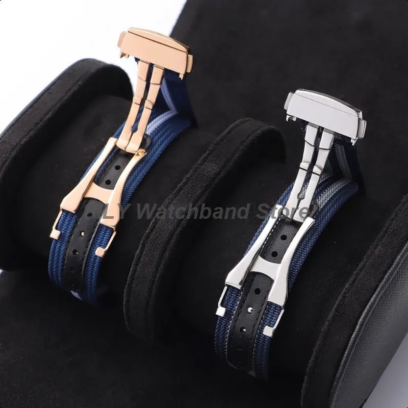 Nylon-Canvas-Armbänder für Tudor für Rolex 20 mm Faltschließe, gerippte Nylon-Armbänder, universeller Sport-Armbandgürtel für Herren und Damen - flohmarkt-deutschland.shop
