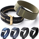 Nylon-Canvas-Armbänder für Tudor für Rolex 20 mm Faltschließe, gerippte Nylon-Armbänder, universeller Sport-Armbandgürtel für Herren und Damen - flohmarkt-deutschland.shop