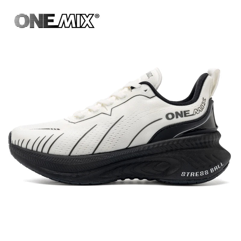 ONEMIX White Road Running Shoes for Men Air Cushion Outdoor Sport Shoes Male Trainers Summer Jogging Shoes Women Footwear - flohmarkt-deutschland.shop