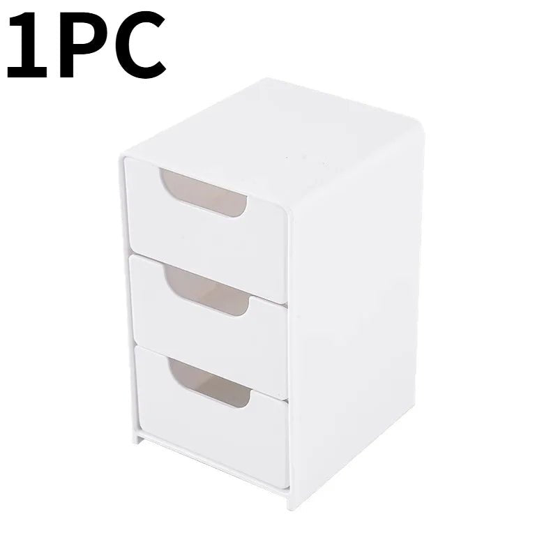 OrgaMeister 3-Stufen Schubladen Aufbewahrungsbox - Vielseitiger Kosmetik Schmuck Organizer Für Desktop Und Büro - flohmarkt-deutschland.shop