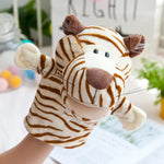 Original 25cm hand puppet soft plush toys cute elephant lion monkey animal stuffed puppet pretend story dolls gift for children - flohmarkt-deutschland.shop