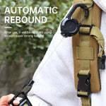 Outdoor Retractable Key Chain Mountaineering Buckle Key Chain Anti-loss Anti-theft High Rebound Easy To Pull - flohmarkt-deutschland.shop